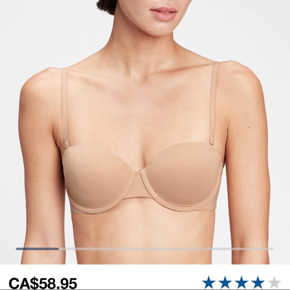 GAP Multiway T-Shirt Bra 34A Cafe au Lait NEW